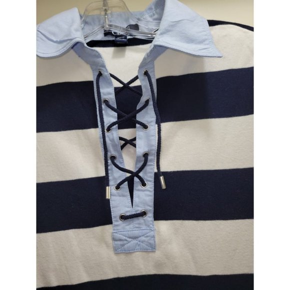 Chaps Long Tee Shirt Dress for Women - Picture 10 of 13